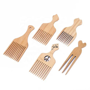 Hot bán xách tay bằng gỗ <span class=keywords><strong>afro</strong></span> tóc Picks tre <span class=keywords><strong>afro</strong></span> lược nắm tay Pick cho nam giới của tạo kiểu tóc - Product Image 3