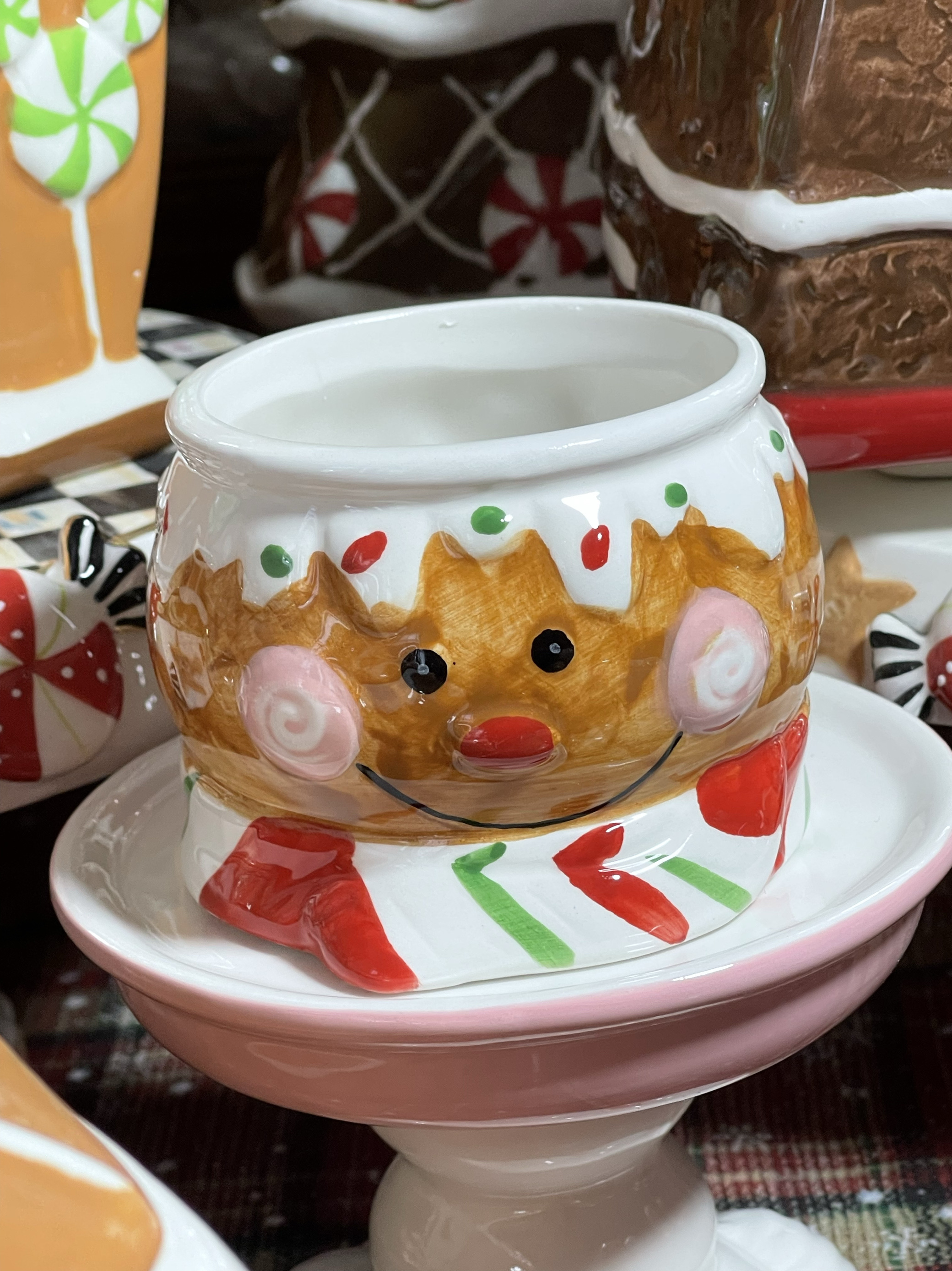 Gingerbread Man Ceramic Small Bowl