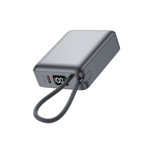 Yeni küçük alüminyum taşınabilir şarj cihazı dahili tip-c kablo 10000mah taşınabilir güç banka PD20W hızlı şarj güç bankası