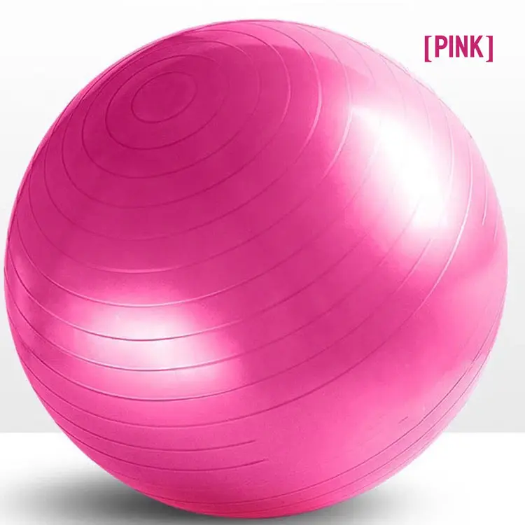 מכירה לוהטת יוגה כדור מותאם אישית גודל וצבע מעובה פיצוץ החלקה פילאטיס כדורי כושר כדור