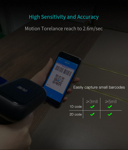 Escáner de código de barras BIS, compatible con 2,4G inalámbrico y función Bluetooth y conexión por cable, conectar teléfono inteligente, tableta - Product Image 6