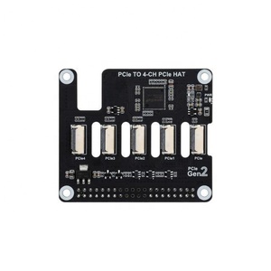 Scheda di espansione PCIe FFC a 4 canali appositamente progettata per Raspberry Pi 5 e impilare più cappelli PCIe - Product Image 1