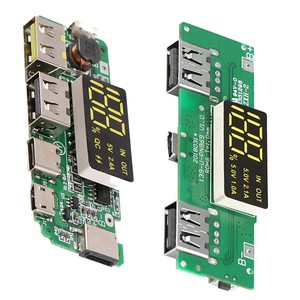 18650锂电池移动电源组模块diy板5V 2.1A/1A/2.4A快速充电升压印刷电路板 - Product Image 1