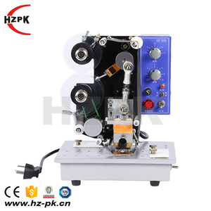 HZPK HP 241 stampa a caldo foglio di alluminio foglio di carta sacchetto di pellicola di plastica stampa codificatore Ribon data di scadenza Semi automatico - Product Image 2