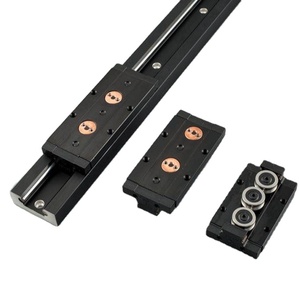 <strong>Customized</strong> Length Aluminum Profile Roller <strong>Slide</strong> Double Axis <strong>Linear</strong> Guide <strong>Rail</strong> - Product Image 1