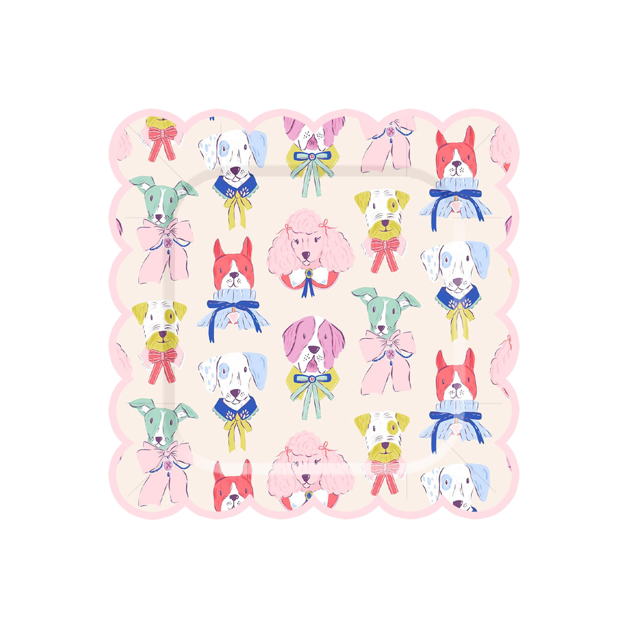 Assiette en carton de 8,5 pouces * 8 pièces