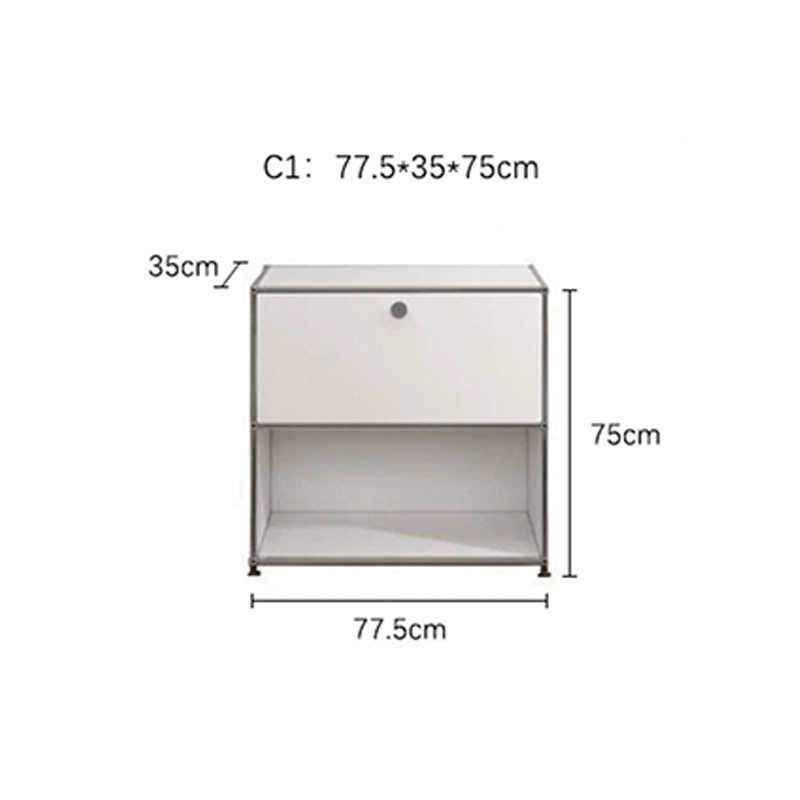 White single cabinet c1