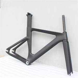 China Factory Customized Matte BSA68 700C Fixed Gear Frameset Carbon Track <strong>Frames</strong> for Sale - Product Image 3