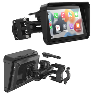 5.5inch <strong>Touch</strong> <strong>Screen</strong> Wireless Carplay Monitor Android Auto GPS Navigation Dual <strong>Bluetooth</strong> Siri Voice Control for Motorcycle - Product Image 1