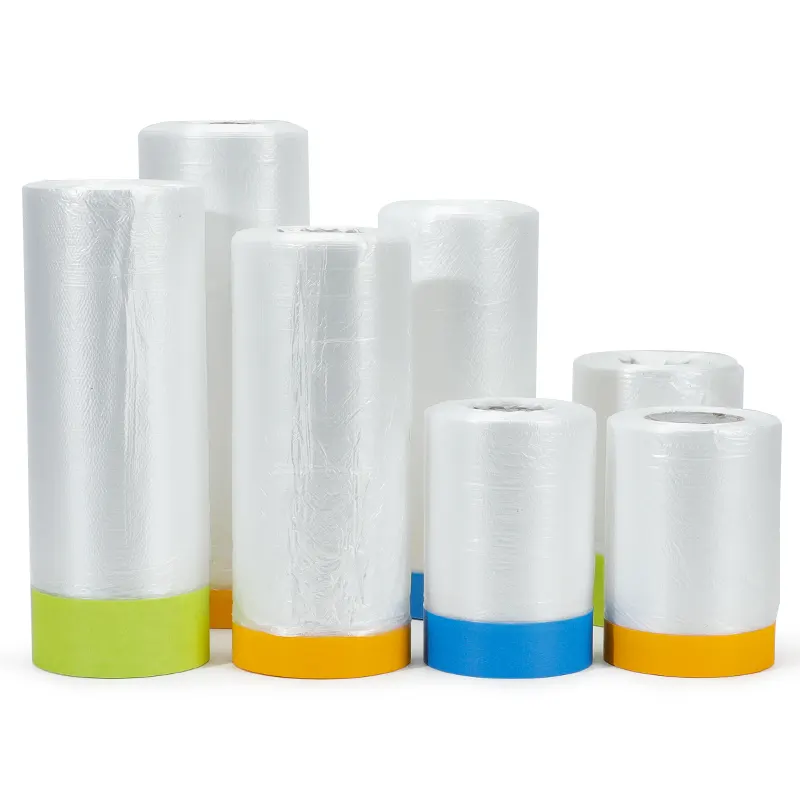 באיכות גבוהה מגן פלסטיק מיסוך סרט רול כיסוי הגנת צבע מיסוך סרט קלטת
