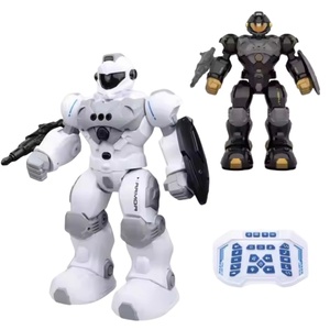 2024 Robot intelligente RC giocattolo elettronico di plastica per la programmazione di controllo dei gesti di musica leggera per bambini funzioni sonore da passeggio - Product Image 3