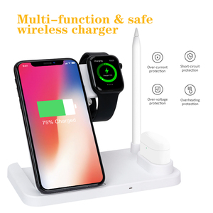 <strong>4</strong> in 1 Wireless Charger Dock Station for iPhone XR XS Max <strong>8</strong> Fast Charging or <strong>Apple</strong> Watch 2 3 <strong>4</strong> <strong>apple</strong> Pencil - Product Image 4