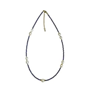 נשים וינטג 'אופנתי lapis lis lapis שרשרת חרוזים אור יוקרה נישה יוקרה אבן טבעית מים מתוקים פנינים אבני חן