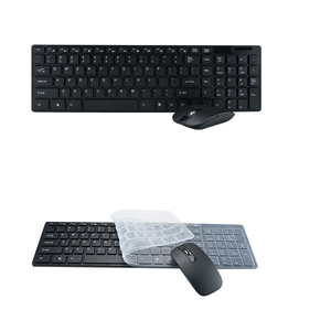 Computadora de oficina, portátil, teclado inalámbrico, combos de ratón, teclado inalámbrico y ratón, conjunto de ratón y teclado blanco y negro - Product Image 4
