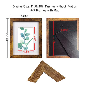 8x10 resim çerçevesi kahverengi Set 6 ekran resimleri 5x7 mat resim çerçevesi toptancılar ile - Product Image 5