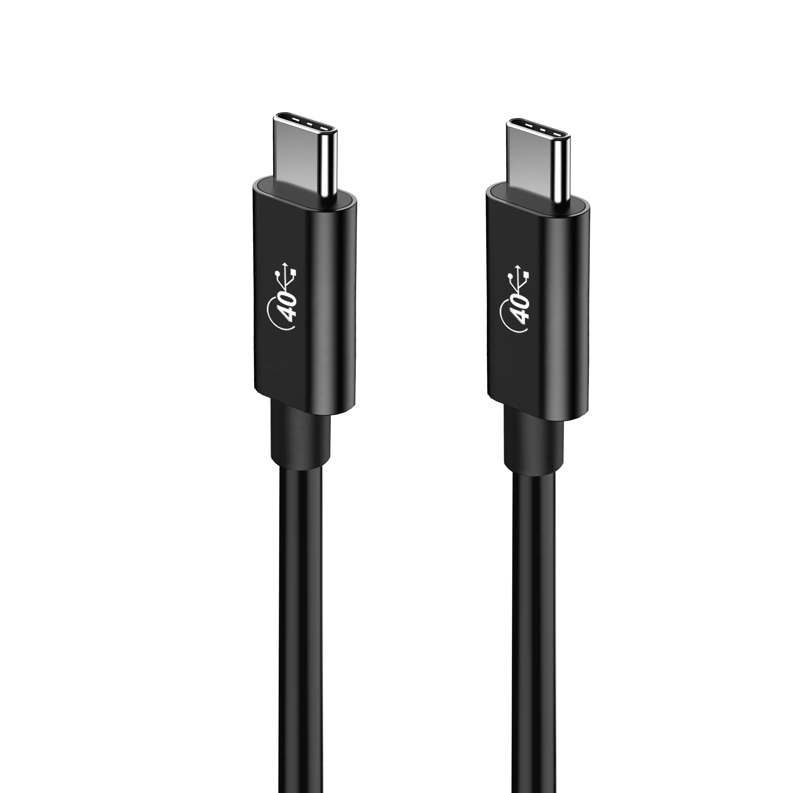 Cable de carga rápida Thunderbolt 3 Usb 4, Cable de tipo C TBT3, 40gbps, 5A100W Pd, venta al por mayor