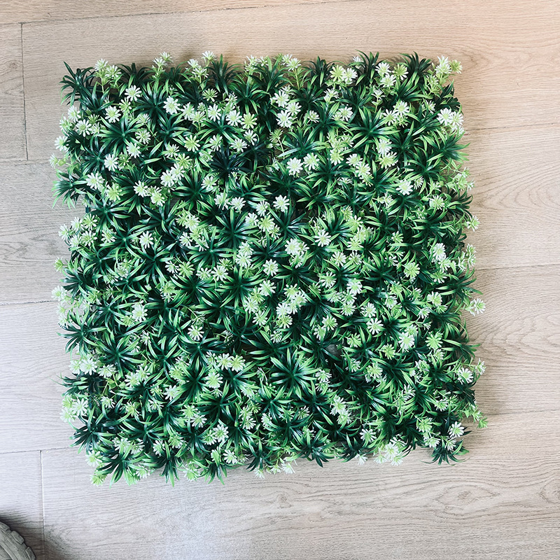 Milan grass with flowers