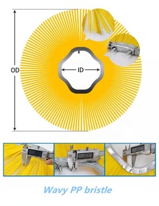 Bền Modular quét làm sạch thay thế Wafer bàn chải cho đường quét - Product Image 3