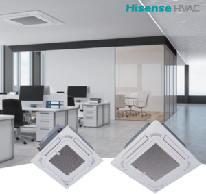 Sistema VRF Hisense con unidades interiores tipo cassette de techo de 4 vías, distribución de aire uniforme para edificios de oficinas - Product Image 6