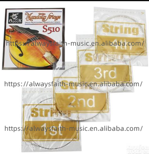 Parti di strumenti a corda per strumenti musicali lega di rame placcata argento 8 corde mandolino - Product Image 1
