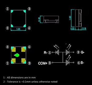 ディスプレイ用オリジナル0404 RGB SMD LEDミニサイズ0404 LED - Product Image 6