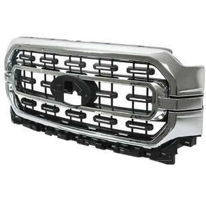 Style Radiator Mesh Grille for 2021 2022 2023 Ford F150 <strong>F</strong>-<strong>150</strong> Chrome <strong>Frame</strong> Abs Front Racing Grill for F150 2021 Grill - Product Image 1