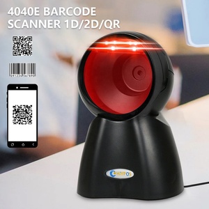 NT4040E Auto Sense 2D DM Data Matrix Escáner de código de barras USB Omnidireccional 1D/2D Lector de código QR Escritorio/Escritorio Auto Sense 2D DM