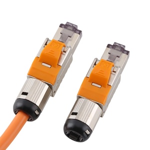 Personalizado 1 Uds Cat8 macho enchufe Modular sin herramientas Terminación de campo RJ45 conector de red Ethernet blindado Cables de comunicación - Product Image 1
