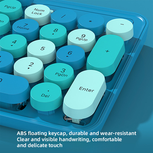 2.4GHz Retro Full-Size <strong>Keyboard</strong> 104 Keys <strong>Keyboard</strong> Mouse <strong>Computer</strong> PC Desktops Laptop Colorful <strong>Keyboard</strong> and Mouse - Product Image 6