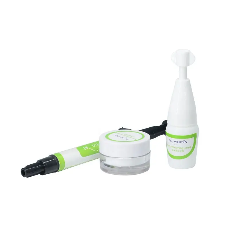 Kit dentário clareador, kit gel dental de clareamento dental para salão de beleza, peróxido de hidrogênio