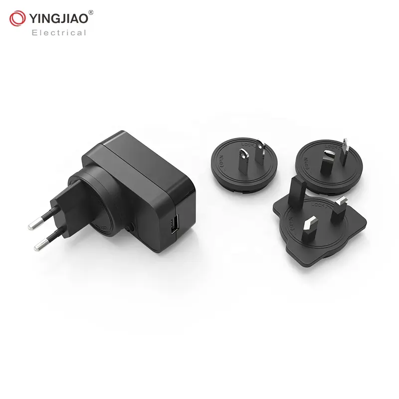 Yingjiao-Adaptador de viaje Universal, cargador de 5V, 1.2A, CA, CC, con puerto USB
