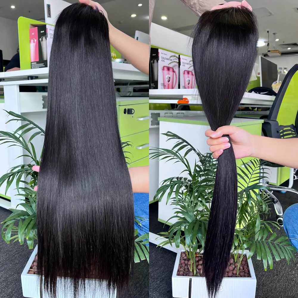 Atacado peruca dupla desenhada vietnamita 100% cabelo humano virgem cabelo humano vietnamita HD renda frontal 13x4 13x6 renda longa