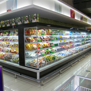 Thương mại multideck Máy làm lạnh cho rau mở tủ lạnh hiển thị với làm mát không khí cho siêu thị sản xuất hiển thị Cooler - Product Image 5