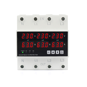 AC 230V trifásico AVR sobre voltaje Protector indicador Digital 50/60Hz pantalla LED 220V salida voltaje estabilizador SVC uso - Product Image 2