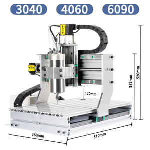 3040 DIY台式雕刻机精密数控刳刨机，带1.5kw 2.2kw 3/4轴主轴电机和蜡烛控制，用于金属雕刻 - Product Image 2