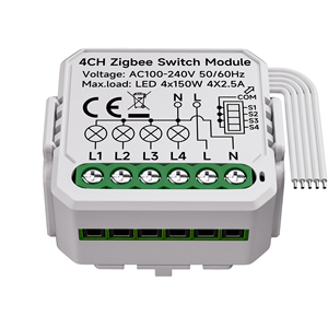 YiHiOO 4 canali Zigbee Smart relè modulo con 100 AC-240V Tuya Smart Life App per la casa - Product Image 4