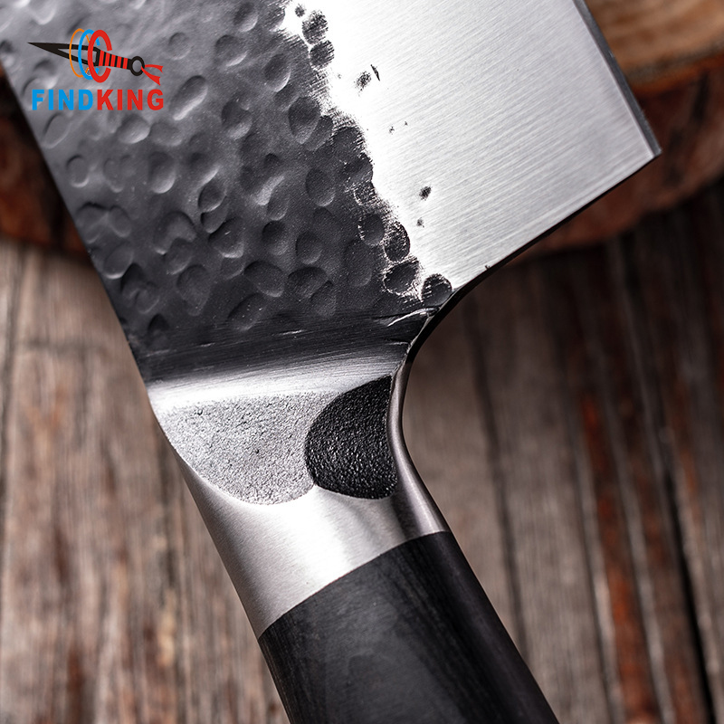Newest Handmade 2 Pcs Butcher Knife Kitchen Cleaver High Carbon Clad Steel Slicing Knife For Chef Chopping Knife