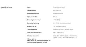 Xiaomi Mi สมาร์ทโฮมฮับ 2 Wifi ZigBee 3.0 BLT ตาข่ายควบคุมฮับทํางาน 128MB หน่วยความจําขนาดใหญ่สมาร์ทฮับเกตเวย์ระบบอัตโนมัติภายในบ้าน