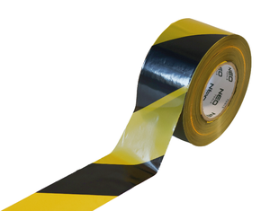 Желтая и черная неклеящаяся лента для предупреждения опасности - Product Image 4