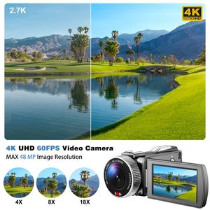 超高清3英寸屏幕18X数字变焦录像机摄像机4K 48MP 60FPS摄像机，带遥控器 - Product Image 4