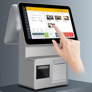 15.6&quot; Dual Screen <strong>Android</strong> <strong>POS</strong> <strong>Systems</strong> for Retail Supermarket Cash Register <strong>Machine</strong> With Scanner and Printer - Product Image 1