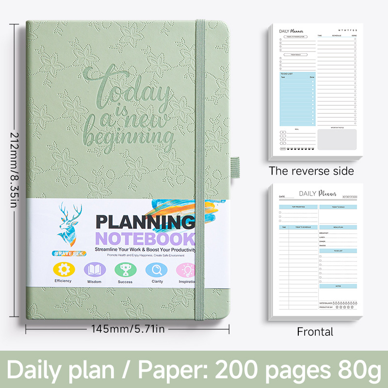 plan quotidien vert matcha