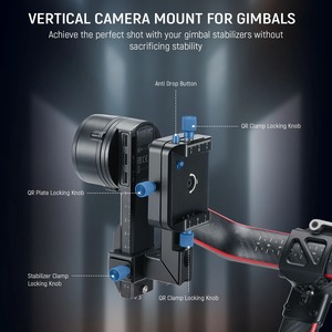 NEEWER RS4 RS3垂直カメラマウントDJI Ronin RS4 RS3 Pro RS 3 RS 2ジンバルスタビライザー180 ° 回転ベース用YouTube TikTok - Product Image 3