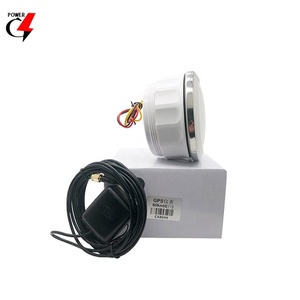 गर्म बिक्री जीपीएस गेज CX8044 NMEA 2000 85mm एनालॉग सफेद चेहरा और एलसीडी डिस्प्ले 60 गाँठ स्पीडोमीटर गेज के साथ जीपीएस सेंसर - Product Image 4