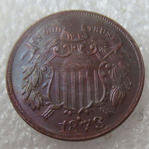 Abd iki Cent 1865 - 1873 9 adet manyetik olmayan 100% bakır hatıra dekorasyon kopya sikke - Product Image 4