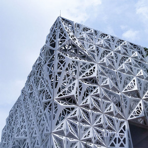 3D Außenwand verkleidung Dekoration Externe Aluminium fassade Aluminium Vorhang fassaden