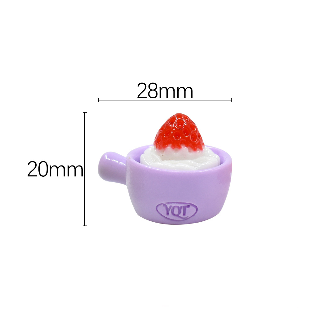 Purple bowl + red strawberries