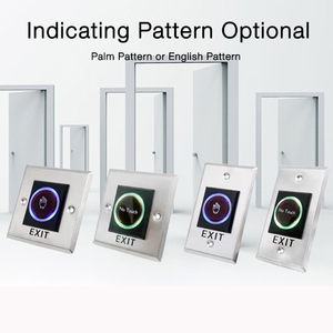 Controllo accessi n. O/n. C/COM rilascio della porta di emergenza pulsante interruttore di uscita Touchless pulsante di uscita senza tocco acciaio inossidabile - Product Image 3