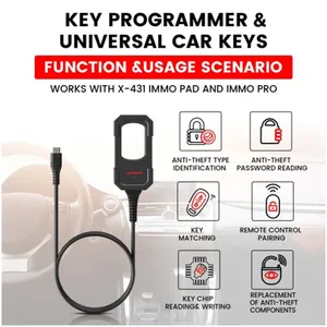LAUNCH X-431 Key <strong>Programmer</strong> X 4 Keys Set IMMO Programming Tools Work with X431 PAD <strong>V</strong>/ IMMO ELITE/ PLUS /PROG 3