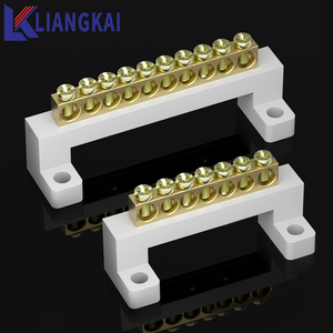 High Bridge Type <strong>Spring</strong> Copper <strong>Terminal</strong> Zero Ground Strip Brass Distribution Box Earth <strong>Terminal</strong> <strong>Block</strong> Zero <strong>Connection</strong> Made PC - Product Image 1